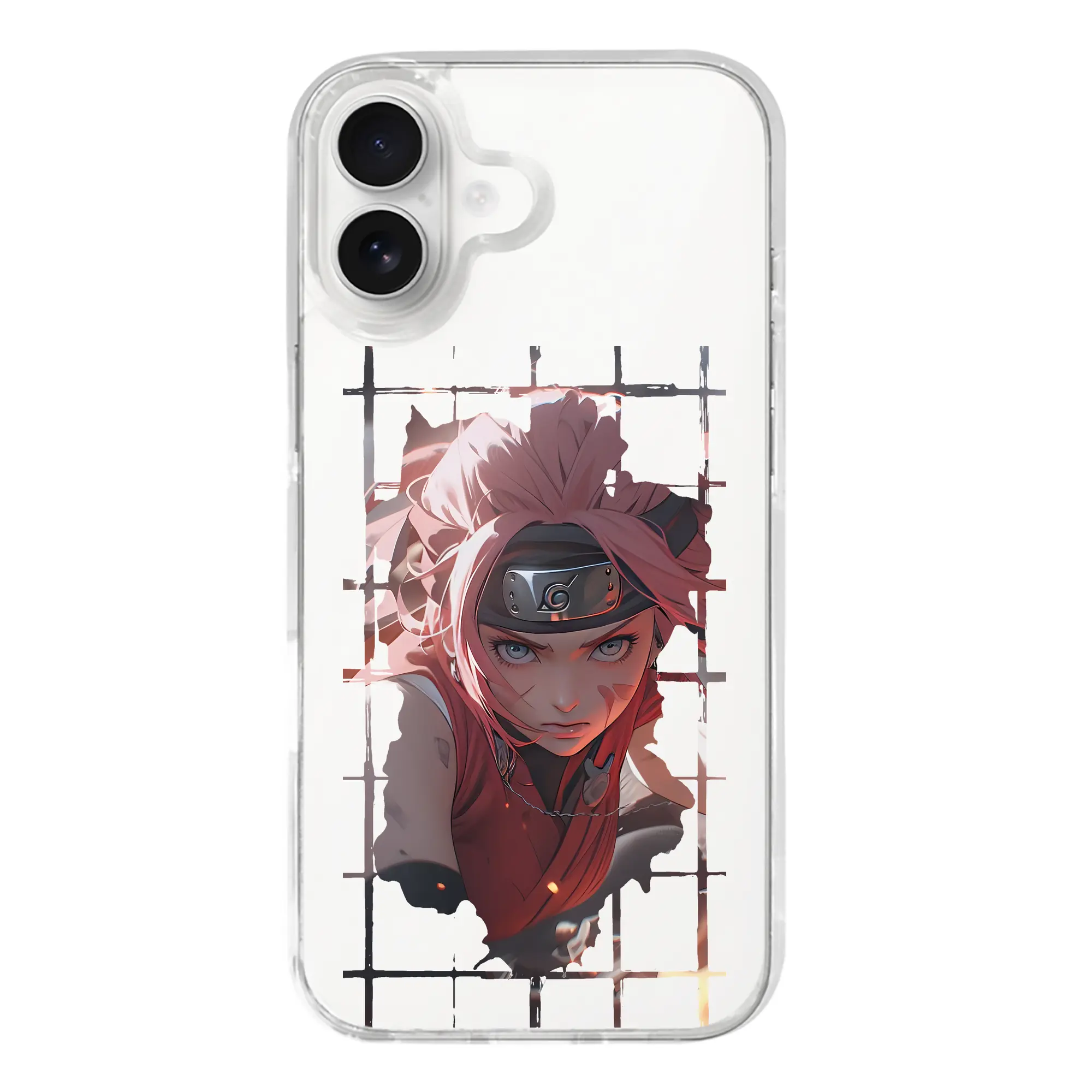 ナルト グッズ はるの さくら - iPhone 17シリーズ 透明スマホケース – 薄型・耐衝撃・精密フィット保護カバー